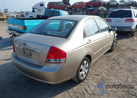 2008 Kia Spectra Ex from USA, damaged, VIN KNAFE122585494724